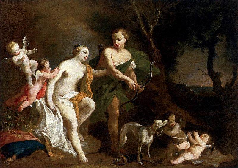 Jacopo Amigoni Venus and Adonis Norge oil painting art